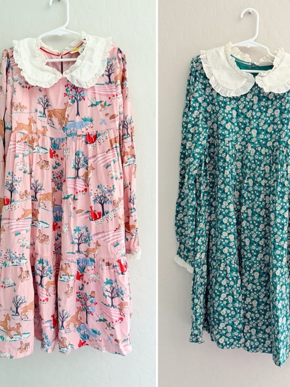 Mini Boden Lace Collar Tiered Dress Bundle